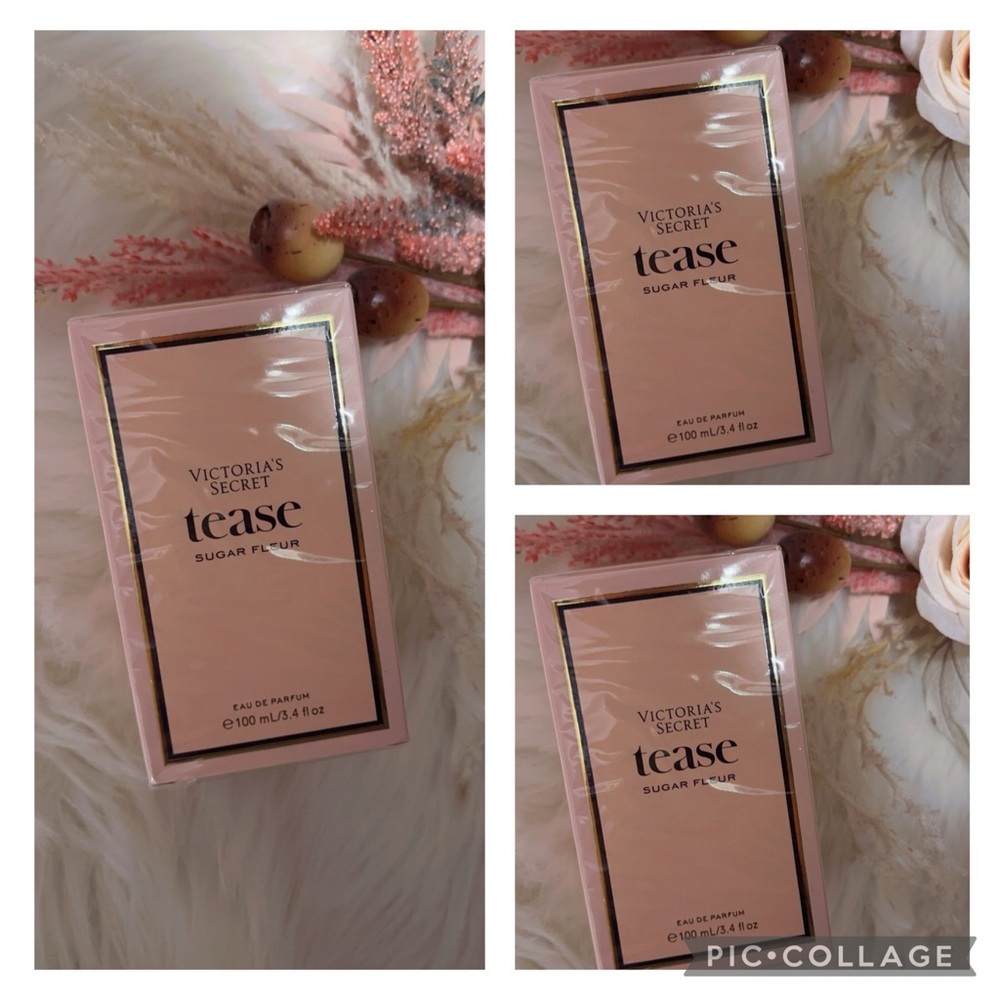 Victoria’s Secret 3 PACK OF Tease
Sugar Fleur 3.4fl oz/ 100ml
Perfume 
Brand New